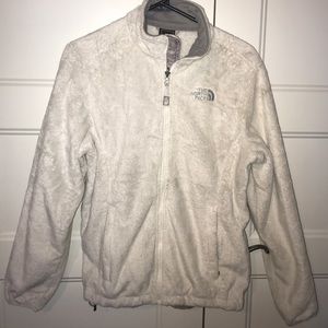 White The North Face Fuzzy Jacket